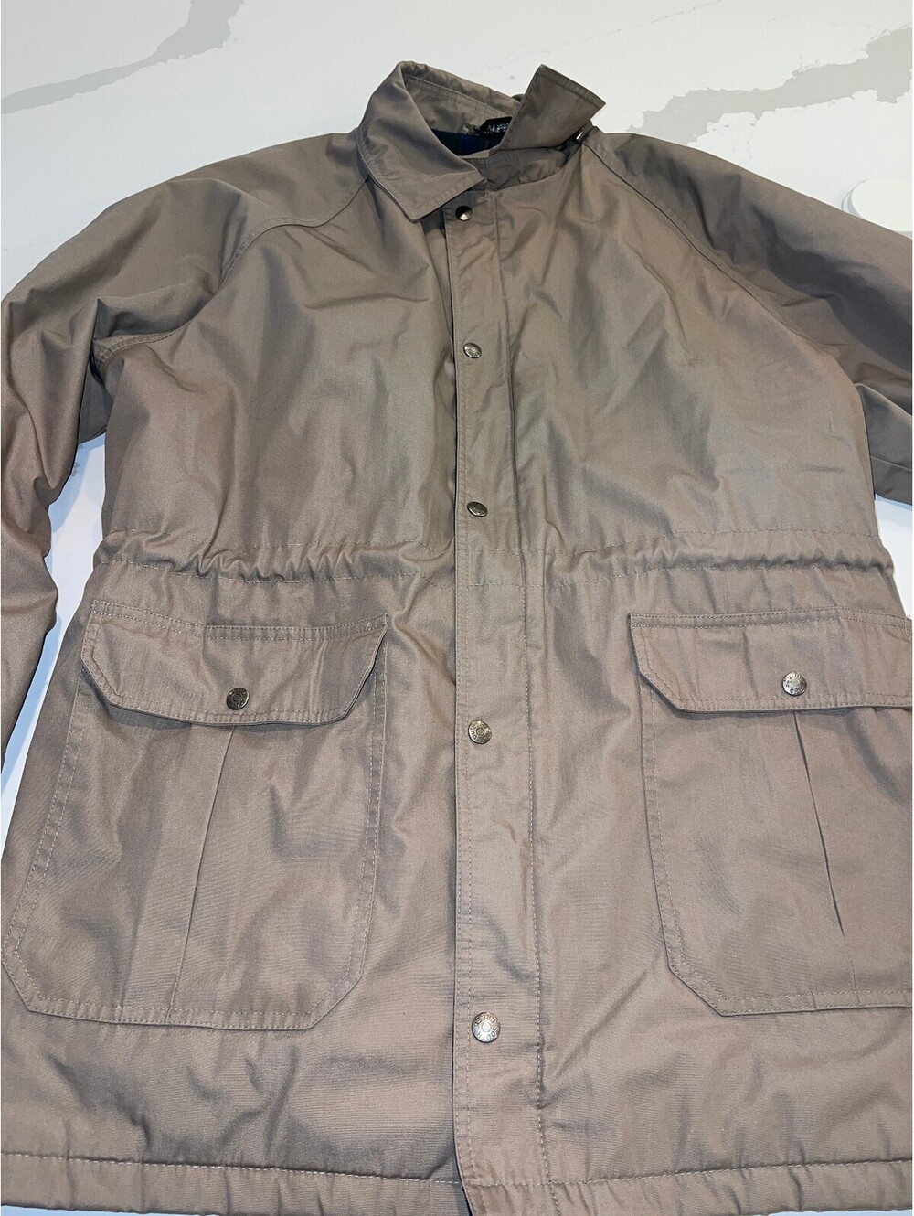 South Creek Mens Tan Khaki Parka Jacket Plaid Lining Hooded Winter Coat 2XT
